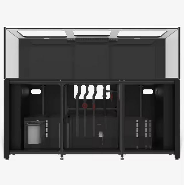 Reef Fish Tank med kabinet i massiv krydsfiner